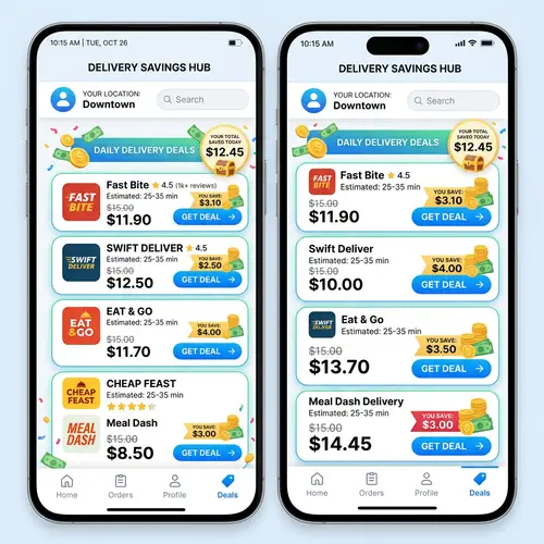 Save on Delivery: Compare Discounted Prices from Various Companies