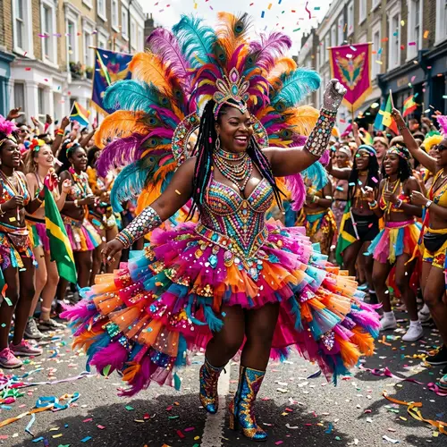 Vibrant Carnival Costume Design for Festive Parades