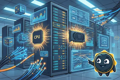 High-Performance VPS Hosting - Premium Comic Illustration