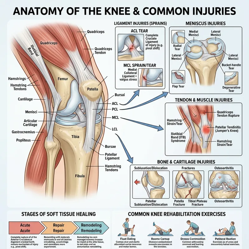 Knee Musculoskeletal Injuries: Detailed Anatomy