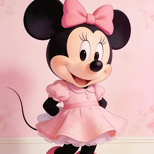 Smiling Minnie Mouse Decor for Kids' Rooms