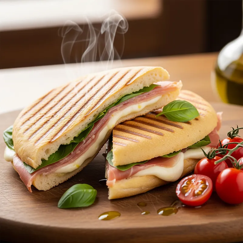 Delicious Italian Panini: Crescent-Shaped Treats