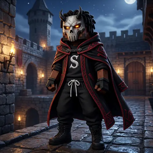 Stylish Male Skin Design with Dark Features