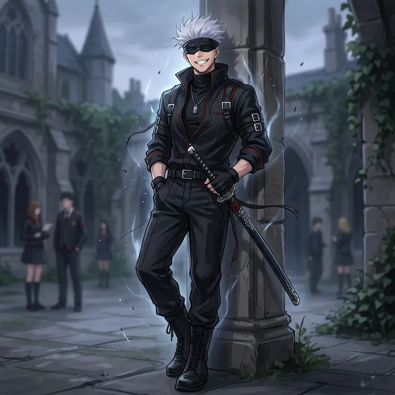 Gojo Satoru | Mysterious & Elegant Silver-Haired Character