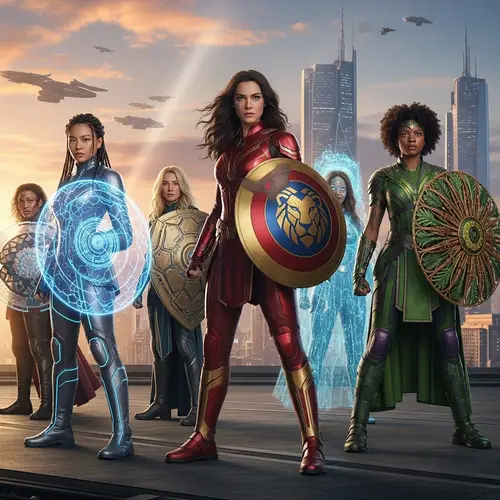 Female Superheroes with Shields: Power & Protection