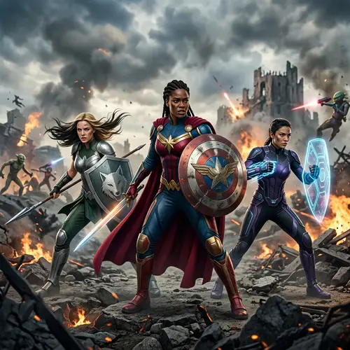 Female Superheroes with Shields: Power & Protection