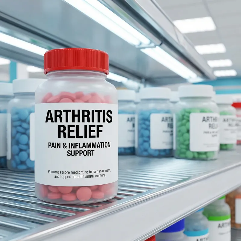 Arthritis Medication on Pharmacy Shelf