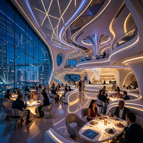 Futuristic Restaurant Interior Design Ideas