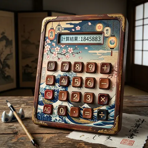 Ukiyo-e Art Style Calculator Design