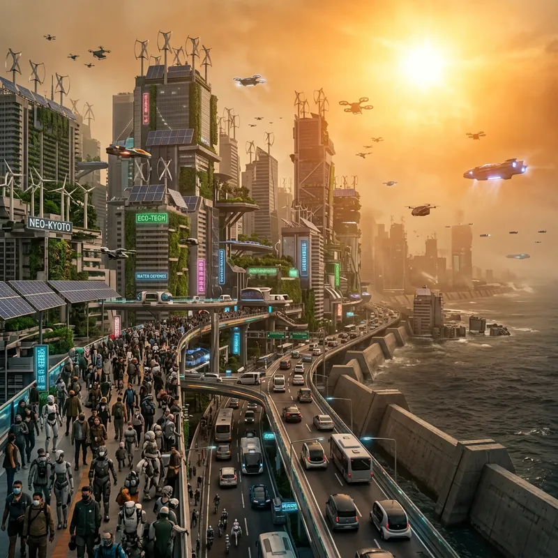 Futuristic Global Warming Vision | Advanced City Under Climate Crisis