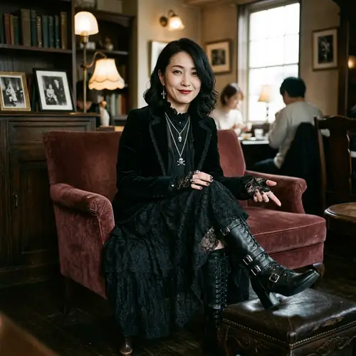 Gothic Japanese Beauty: Showcasing Elegance