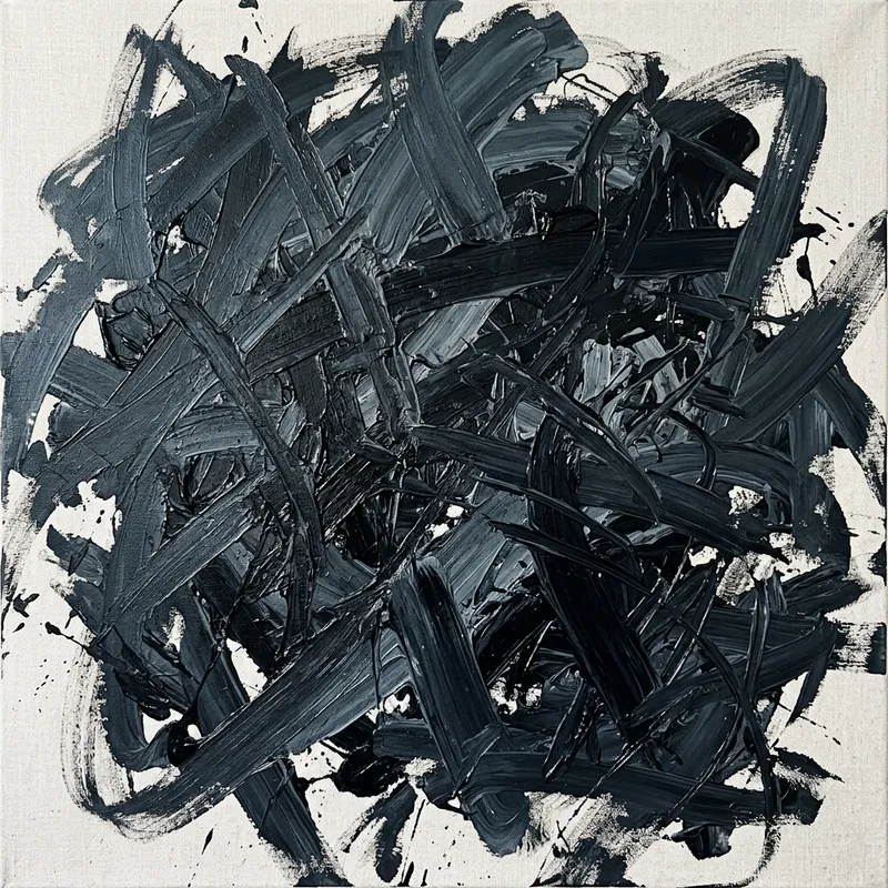 Dark Strokes: Chaotic Abstract Dark Strokes: Chaotic Abstract