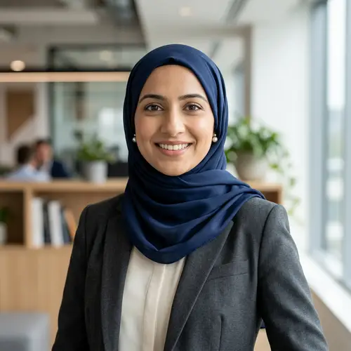 Professional Hijab Profile Image for LinkedIn