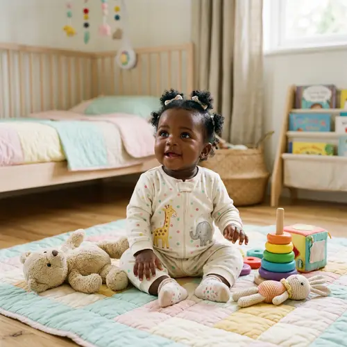 Adorable African Baby Girl | Peaceful Infancy Image