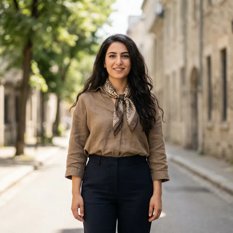 Elegant Middle-Eastern Woman Portrait