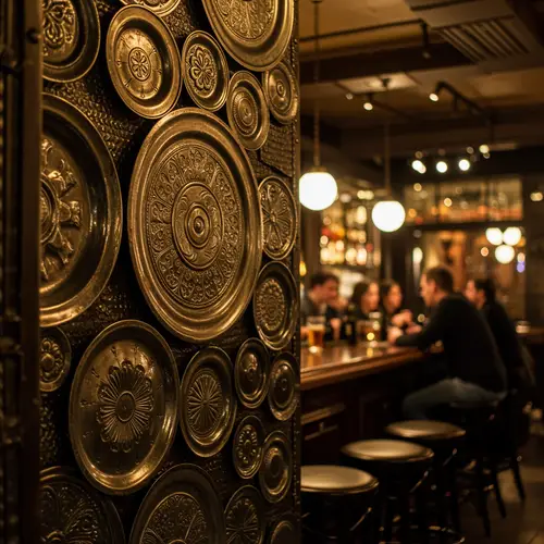 Decorative Metal Wall Plates for Bars