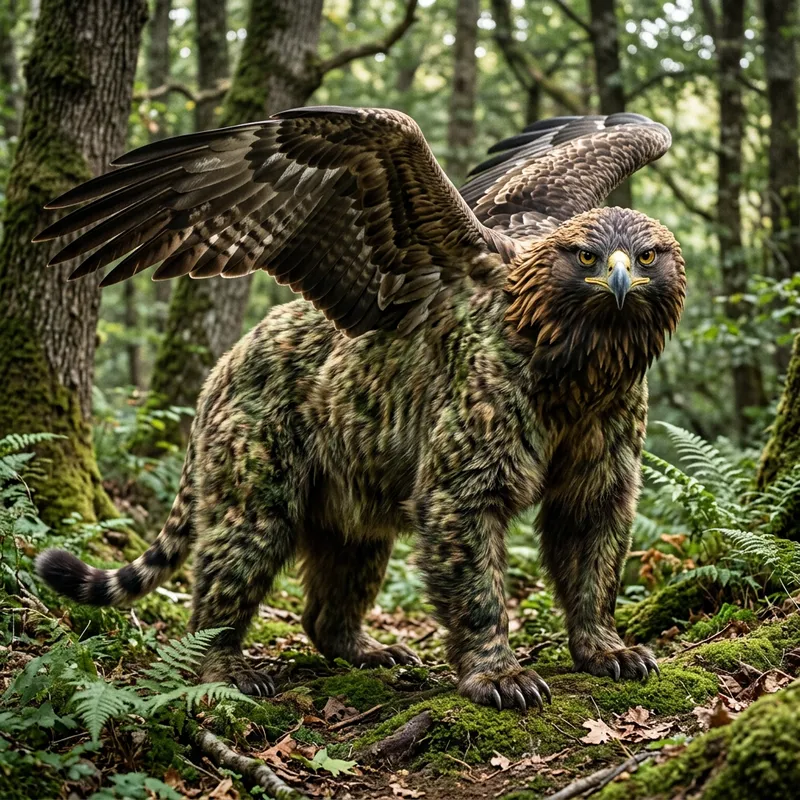 Unique Animal with Cheetah and Bear Features