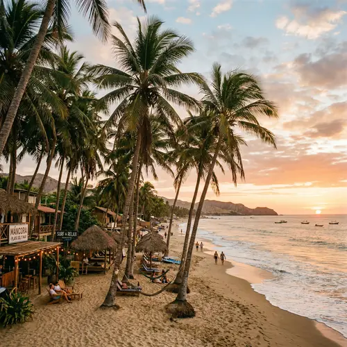 Palm Trees at Mancora Beach - A Tropical Paradise