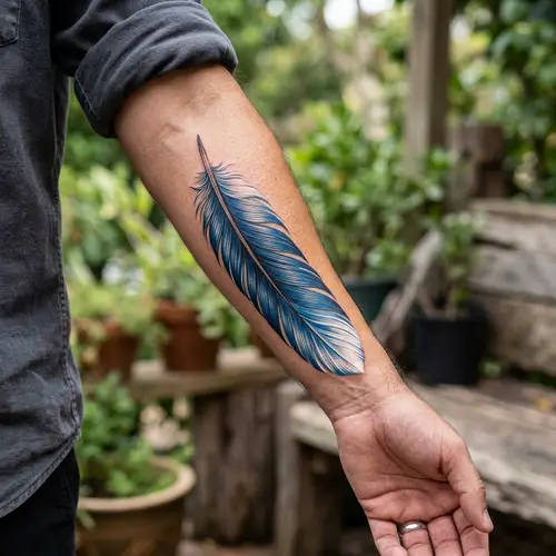 Elegant Eagle Feather Tattoo Design Ideas