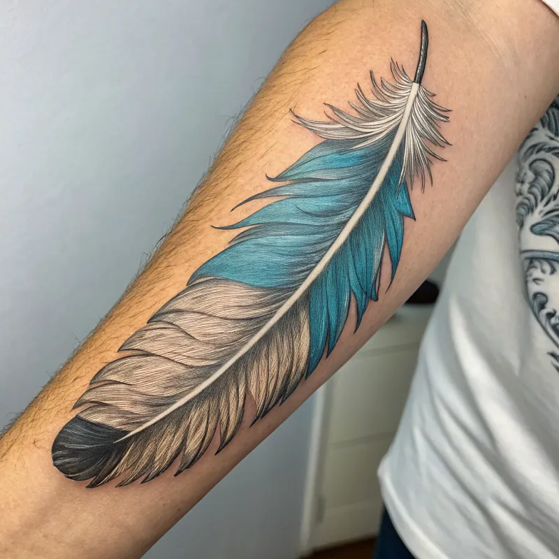 Elegant Eagle Feather Tattoo Design Ideas Elegant Eagle Feather Tattoo Design Ideas