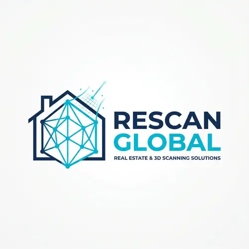 Real Estate Marketing & 3D Scanning Logo Design | Modern & Minimalist