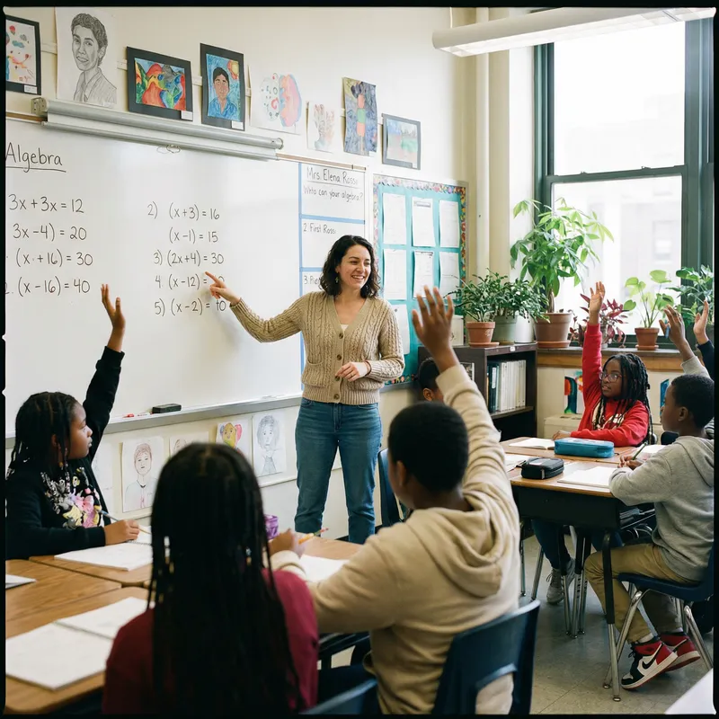 Teacher in Classroom - Inspiring Learning Environments