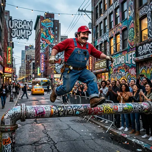 Super Mario Takes on City Street Adventure