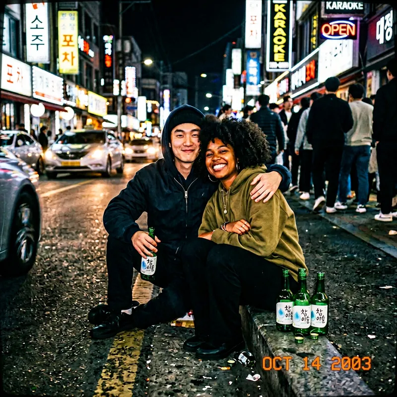 Late Night Soju Romance: Soobin and Black Girl Love Affair