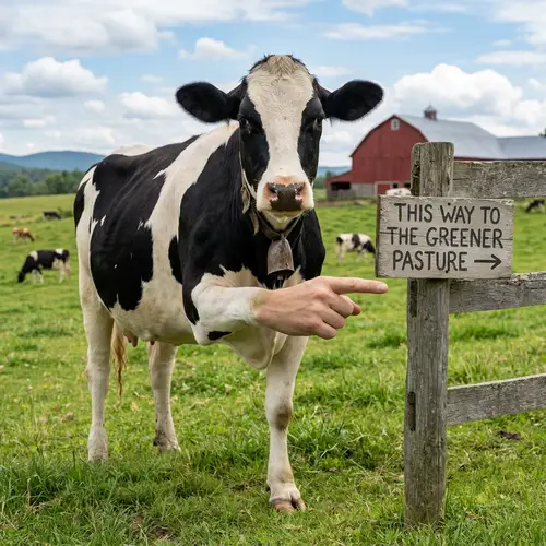 Cow Pointing: A Unique Farm Animal Insight