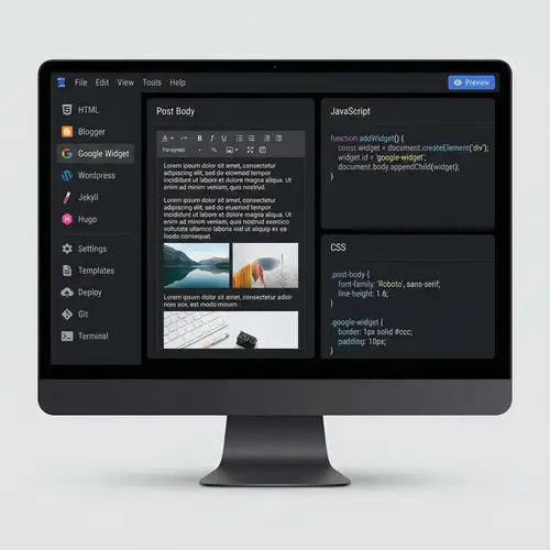 Modern Graphical Interface for Coding | Coding Tools Layout