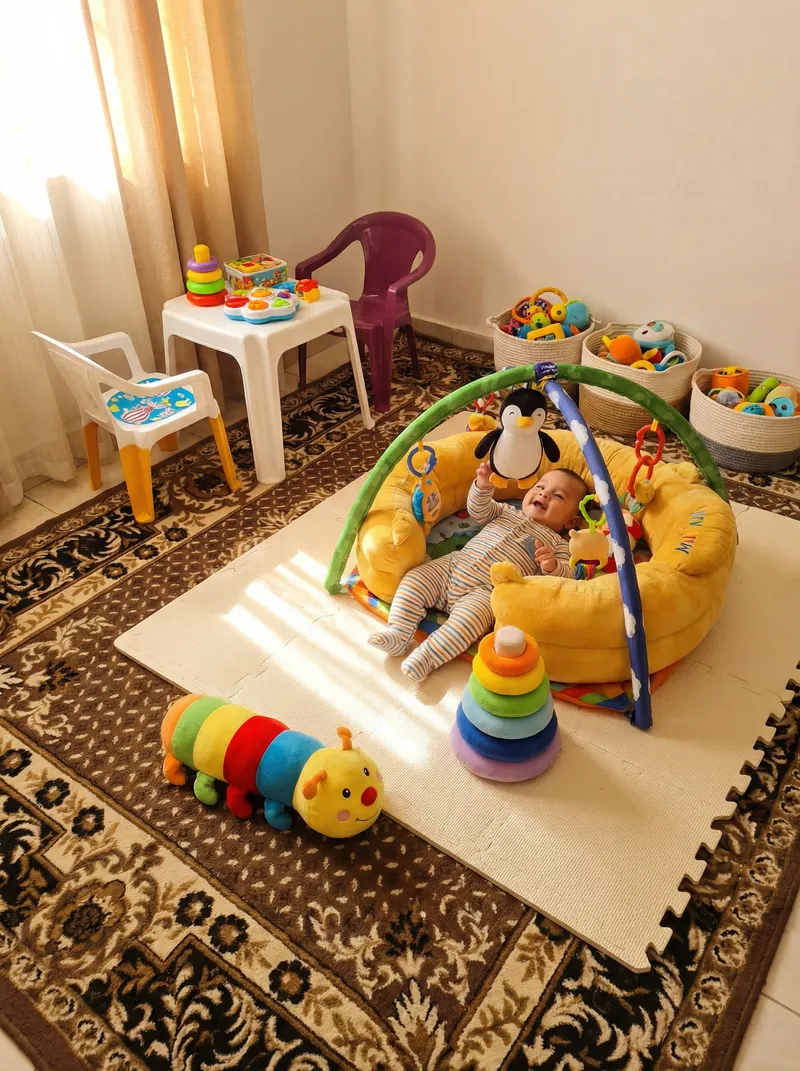 Safe Play Area for 7 Month Old Baby