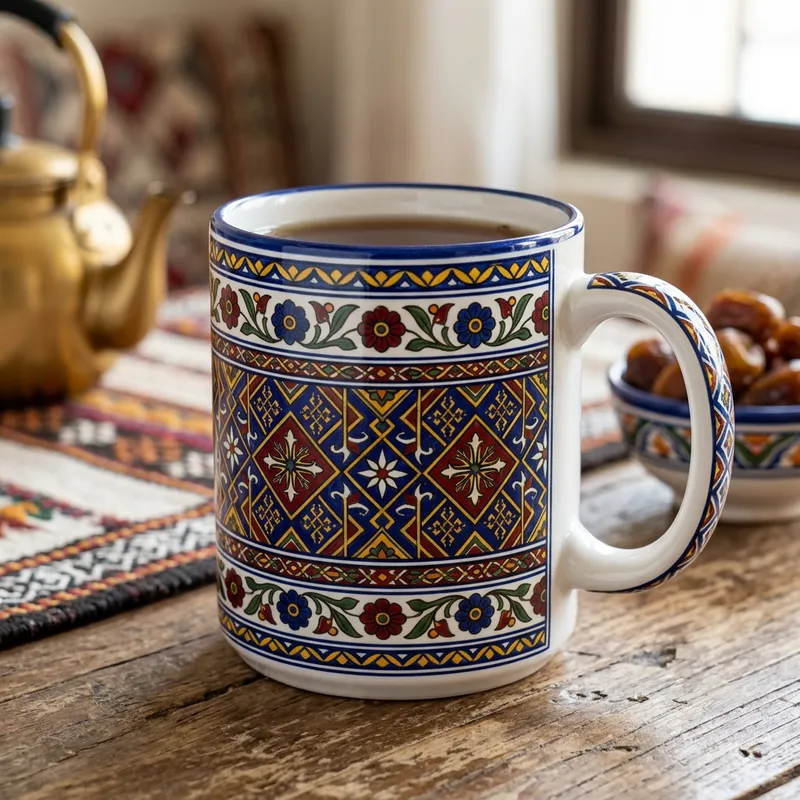 Qatifi Inspired Ceramic Mug Design