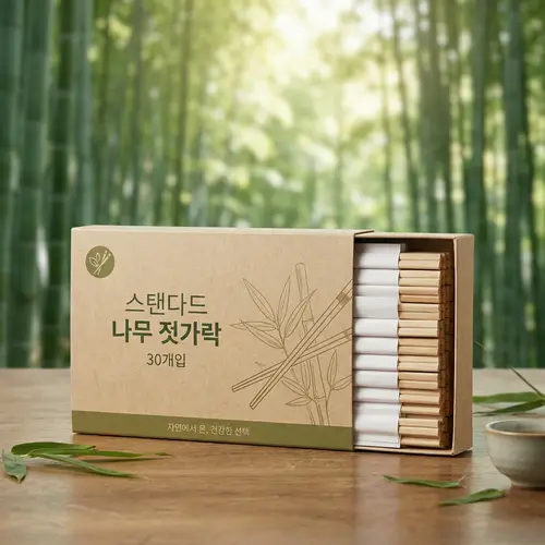 Disposable Wooden Chopsticks - 30pcs Eco-Friendly Box