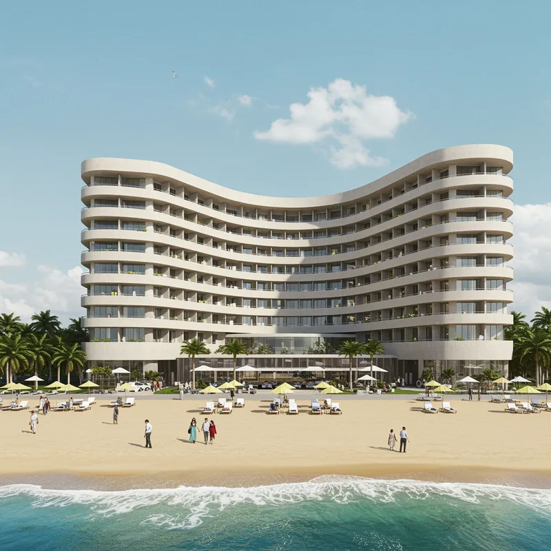 Beachfront Hotel with Modern Amenities Beachfront Hotel with Modern Amenities