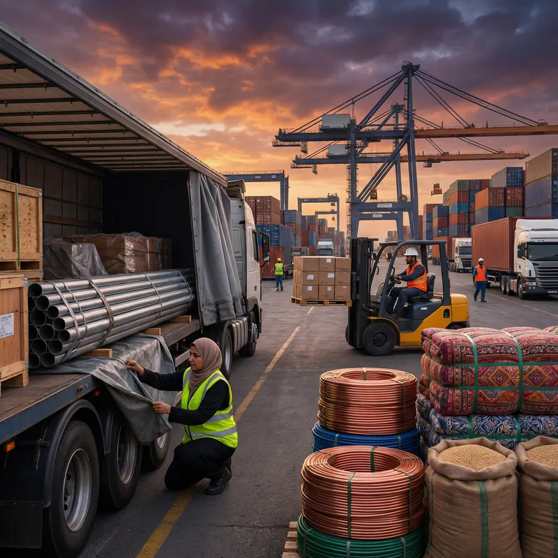 Dynamic Trade and Trucking with Female Truck Driver