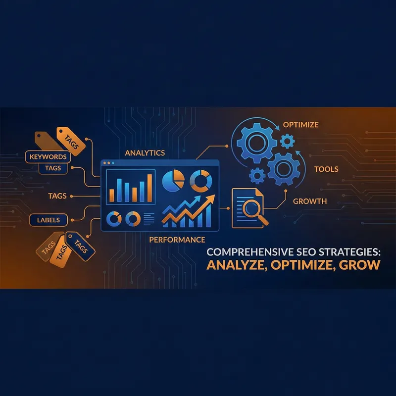 Visually Striking Banner for SEO: Keywords, Analytics & Optimization Tools