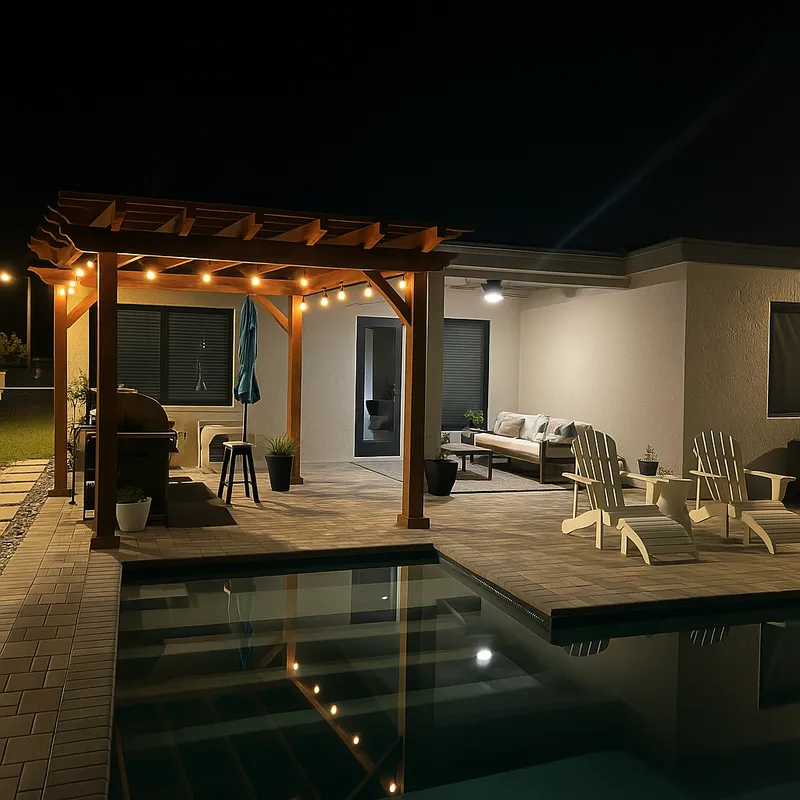 Stylish Pergola Designs for BBQ Areas