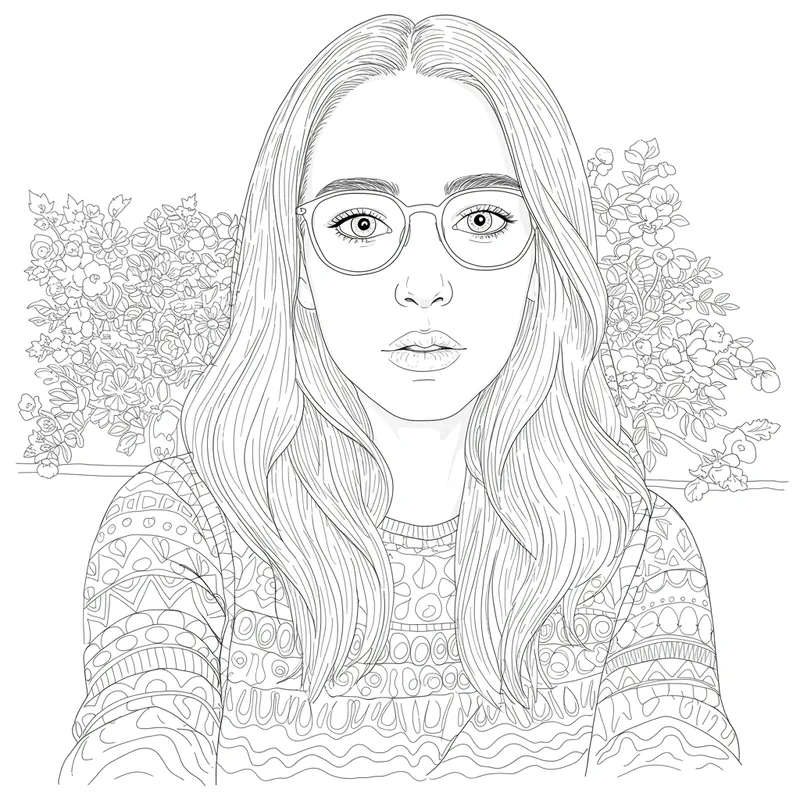 Black and White Coloring Page for Friends Black and White Coloring Page for Friends