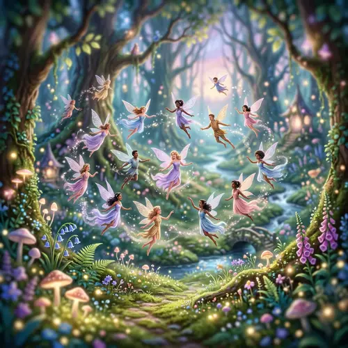 Magical Enchanted Forest with Dancing Fairies | Fantasy Wonderland
