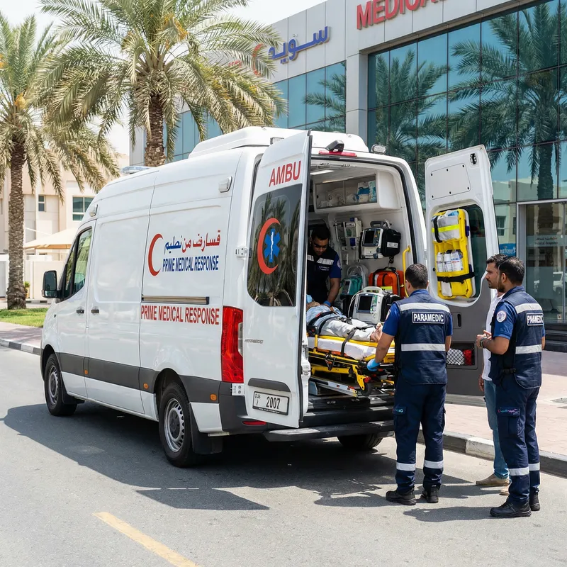 Premium Private Ambulance Service in Arabic Setting