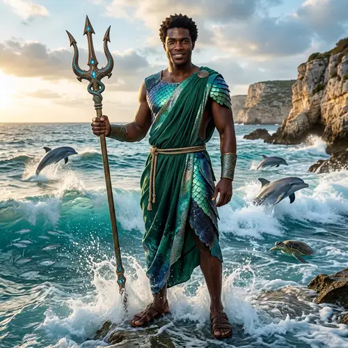 Poseidon - God of the Sea | Charismatic Trident-Bearer