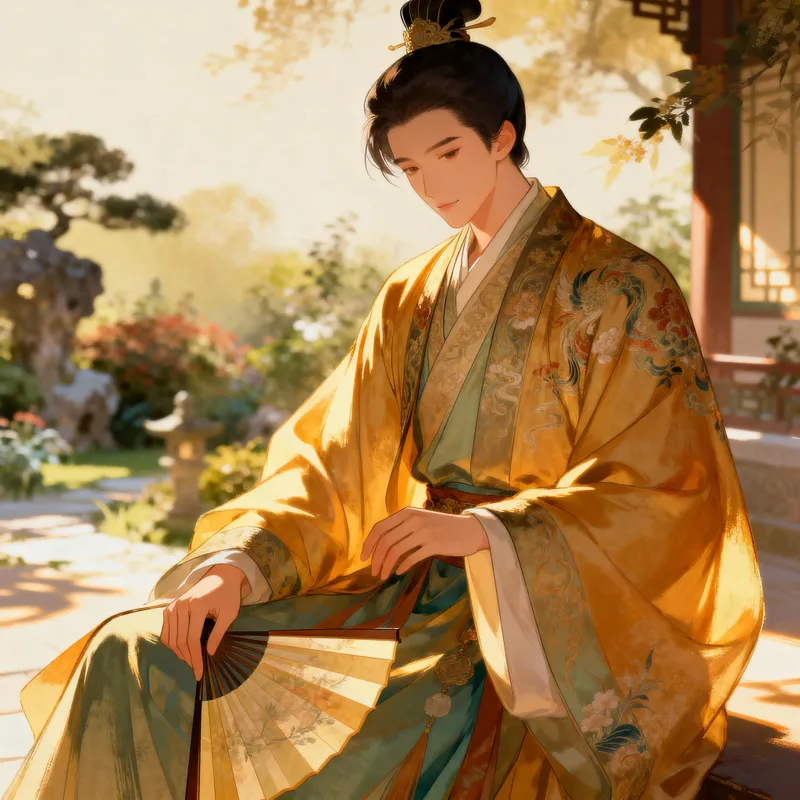 Anime-Inspired Tang Dynasty Portrait
