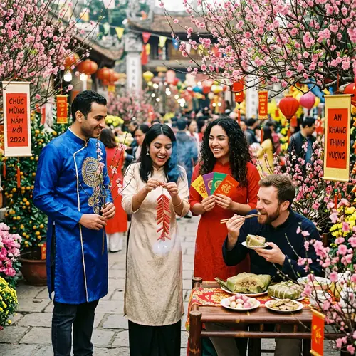 Multicultural Tet Festival Celebration with Friends