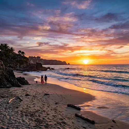 Stunning Beach Landscape at Sunset