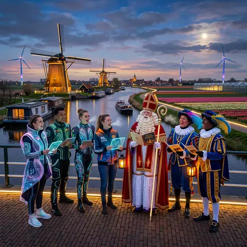 Futuristic Dutch Carolling with Sinterklaas & Petes