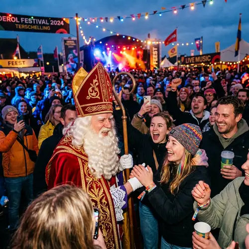 Vibrant Festive Scene at Oerol Festival in the Netherlands