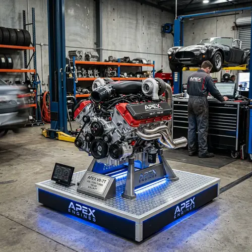 High-Quality Car Engine Showcase
