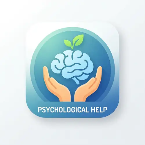 Psychological Help Icon - Mental Health Support
