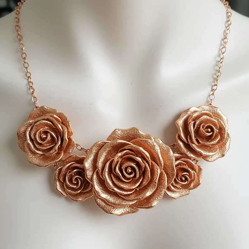 Elegant Rose-Inspired Necklace - Nature's Touch