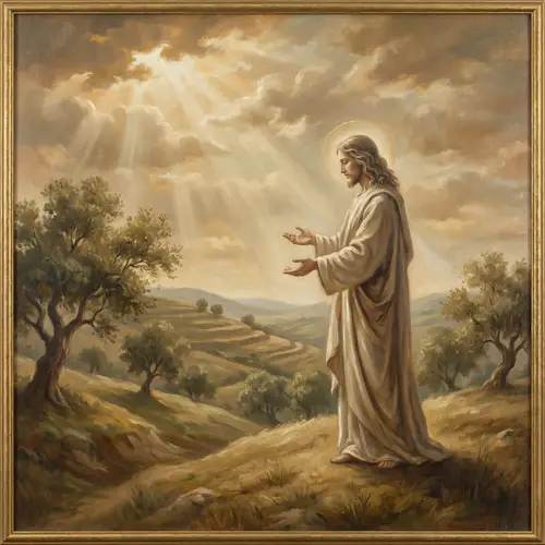 Serene Jesus Christ Artwork - Renaissance Inspiration